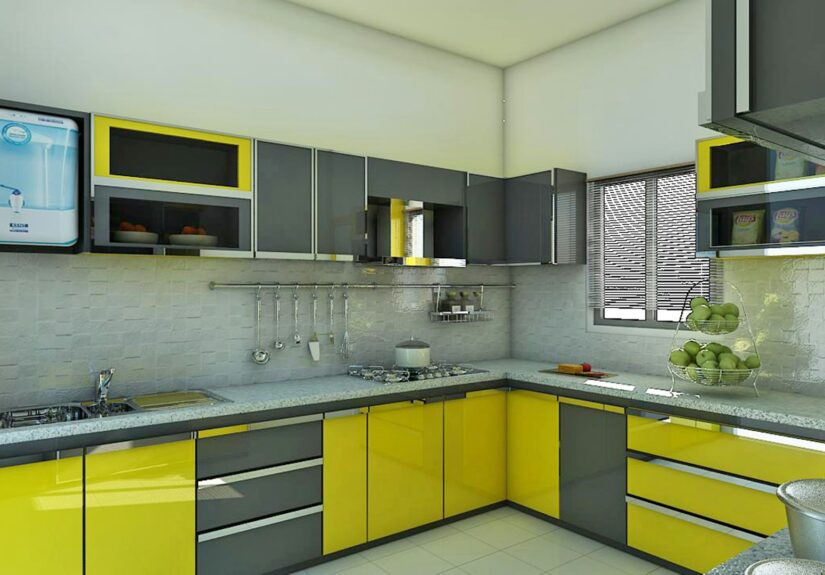 Kitchen set letter L